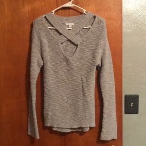 Sexy criss cross sweater